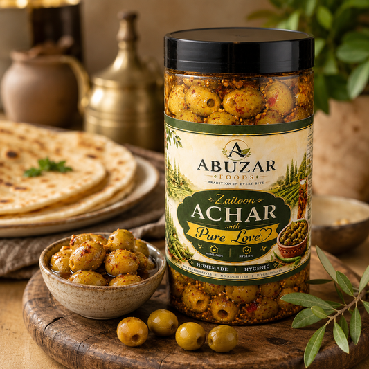 Olive Achar (زیتون کا اچار) – Fresh & Natural Olive Achar 500g