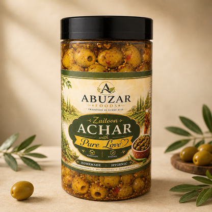 Olive Achar (زیتون کا اچار) – Fresh & Natural Olive Achar 500g