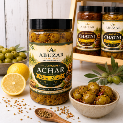 Olive Achar (زیتون کا اچار) – Fresh & Natural Olive Achar 500g